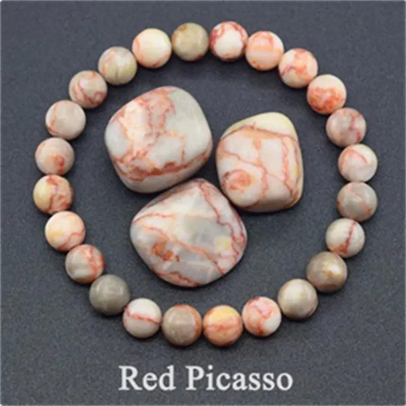 Natural Stone Tiger Eye Beaded Bracelet for Yoga