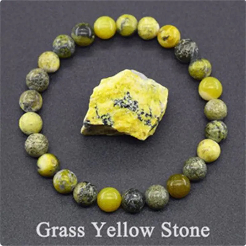 Natural Stone Tiger Eye Beaded Bracelet for Yoga